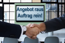 Angebot raus - Auftrag rein