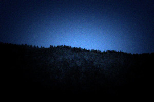 Nacht Mond Vollmond Penegal untergegangen / Foto: TELOS - 1502e