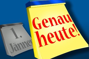 Kalender Abreisskalender Tageskalender genau heute Jänner 09092ghj
