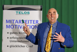 Motivationsfaktoren: Dr. Elmar Teutsch beri einem Vortrag über Motivation