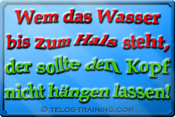 Wasser bis zum Hals