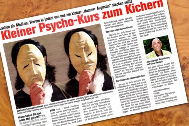 Interview Dr. Teutsch Fasching Lachen auf Rezept kleiner Psychokurs zum Schmunzeln Scan 2368bn