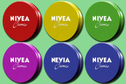 Farbe wirkt Nivea Creme Dose
