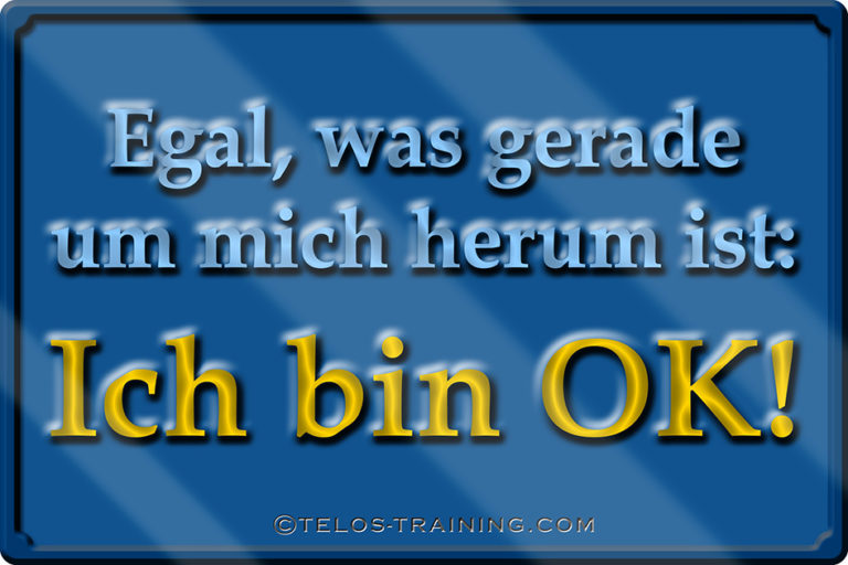 Optimismuskarte 11 Ich bin OK! Telos Training Bozen