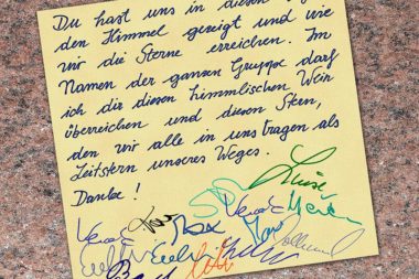 Sommerseminar Abschluss Dankesschreiben TNS / Foto: TELOS - D1476e