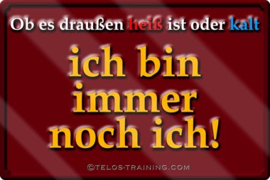 Frischekarten heiß oder kalt - ich bin immer noch ich / Grafik: TELOS - 15218