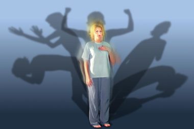 Kellerkinder Frau Schatten Angst Sorgen Zorn Depression / Foto: TELOS - 05733a