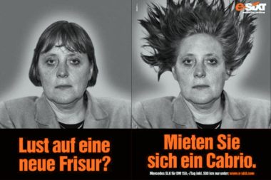 Vorbilder statt Inzucht: witzige Werbung Sixt Merkel
