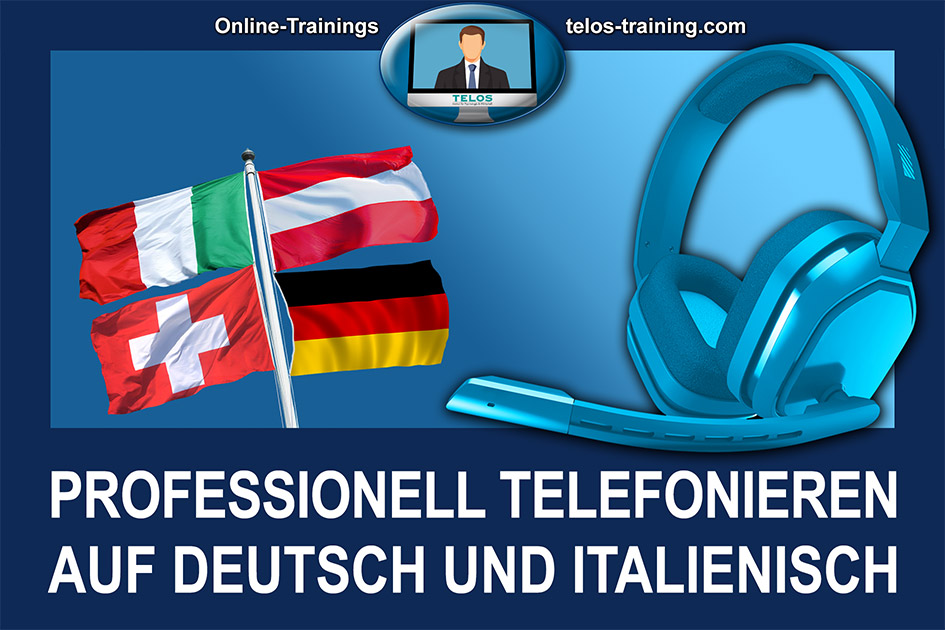 TELOS Onlinetraining Telefonieren deutsch italienisch Logo / Grafik: TELOS - 3004
