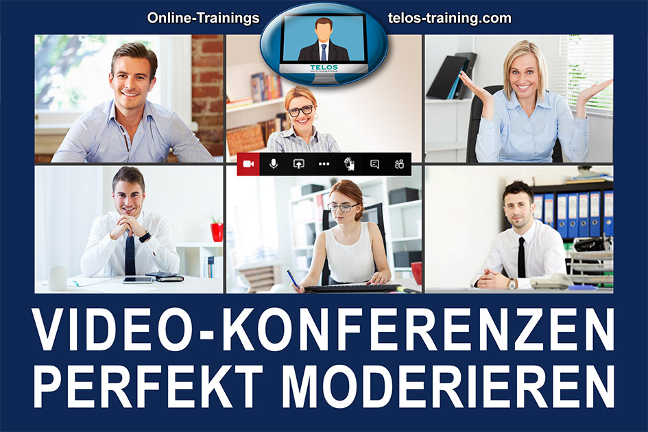 TELOS Onlinetraining Videokonferenzen perfekt moderieren Logo / Grafik: TELOS - 3005