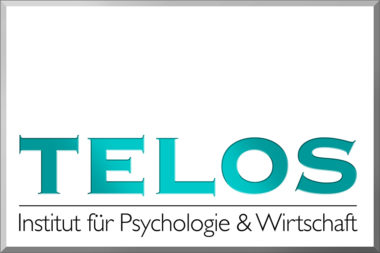 Telos Logo 3D Schild Eingang G / Grafik: TELOS