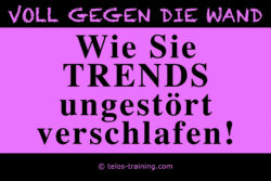 Trends ungestört verschlafen