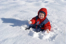 Hinein in den Schnee