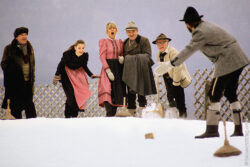 Eisstockschießen im Winter